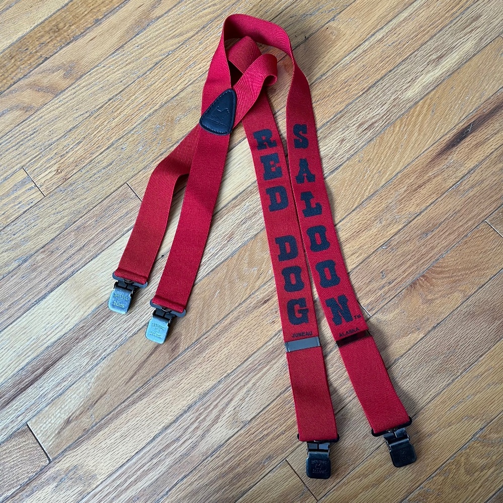 Red Dog Saloon Alaska Red Elastic Suspenders